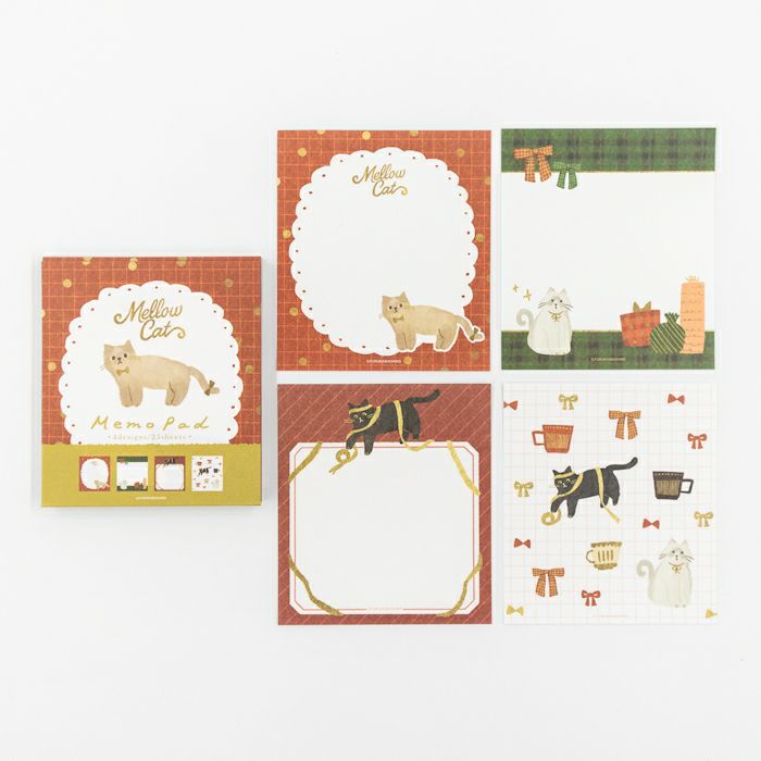 Furukawashiko Memo Pad - Present and Kitten