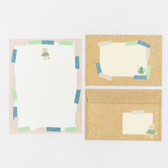 Furukawashiko Today's Letter Set - Knit and Bear