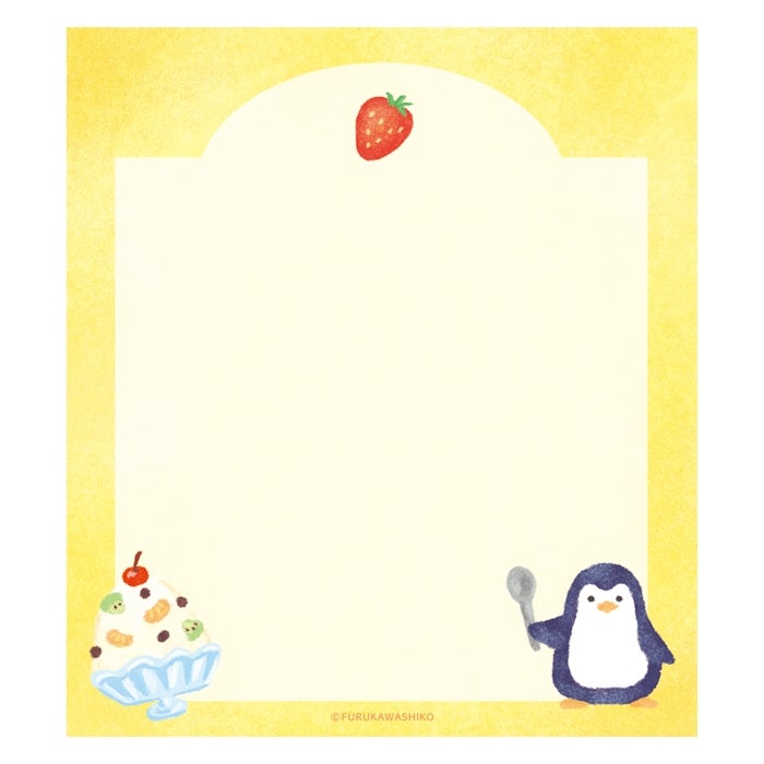 Furukawashiko Memo Pad - Penguin and Shaved Ice