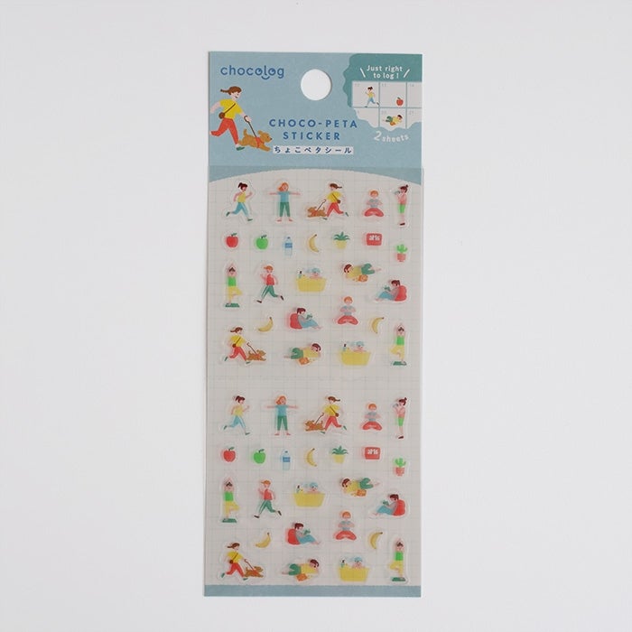 Furukawashiko Chocolog Choco-Peta Stickers - Life