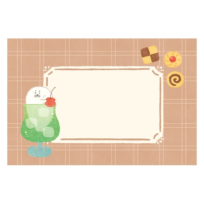 Furukawashiko Letter Set - Sweets Animal Workshop - Cream Seal