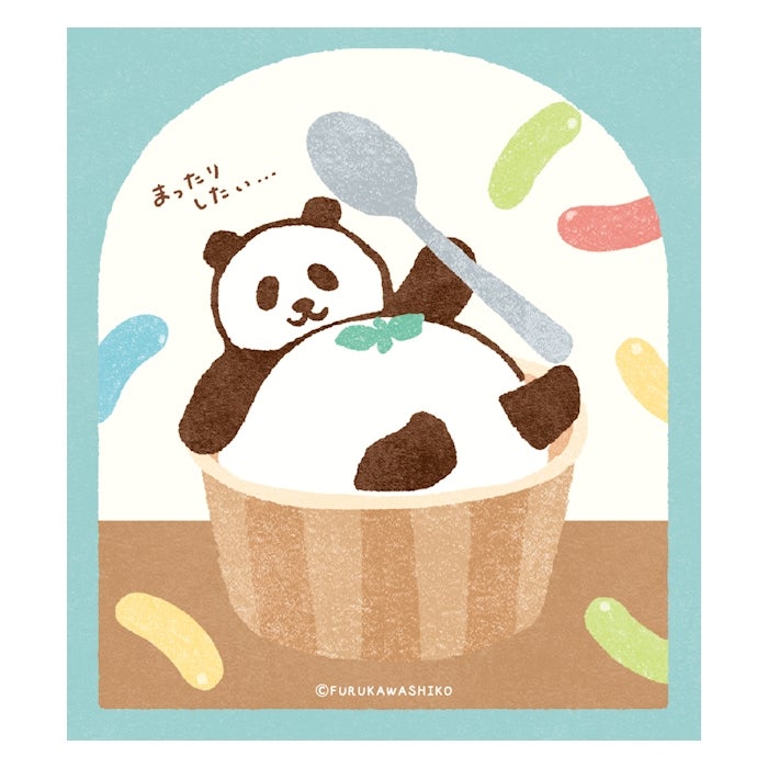 Furukawashiko Sweets Animal Workshop Memo Pads - Relaxing Panda