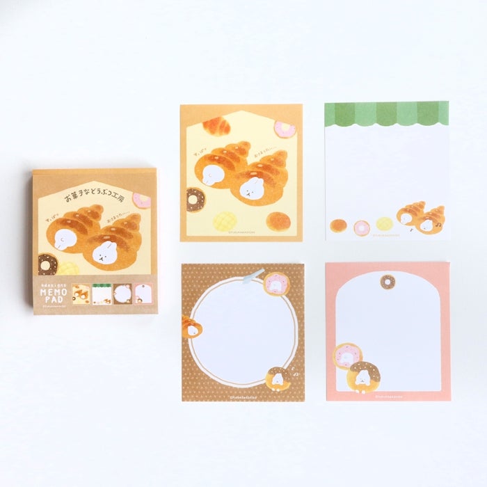 Furukawashiko Sweets Animal Workshop Memo Pads - Cozy Rabbit