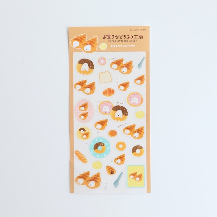Furukawashiko Sweets Animal Workshop Sticker Sheet - Cozy Rabbit