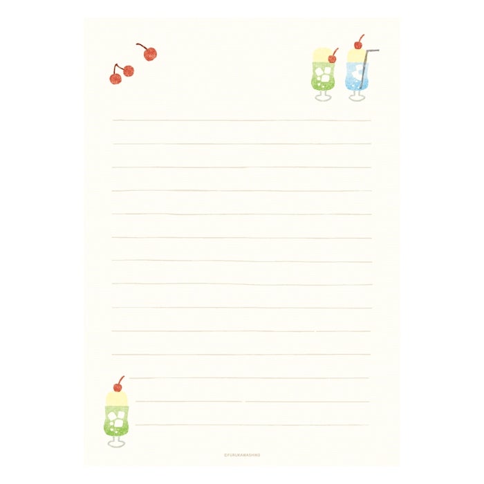 Furukawashiko Stamp Letter Set - Cream Soda