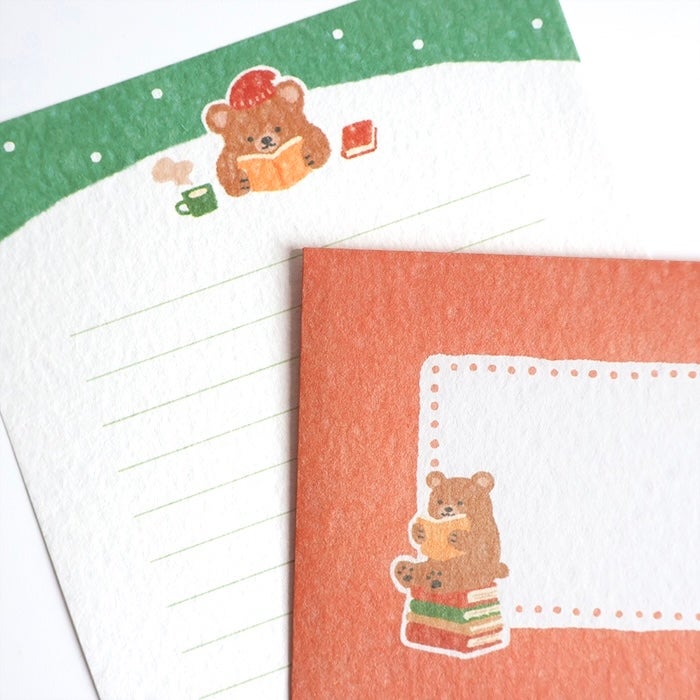 Furukawashiko Today's Letter Set - House and Bear