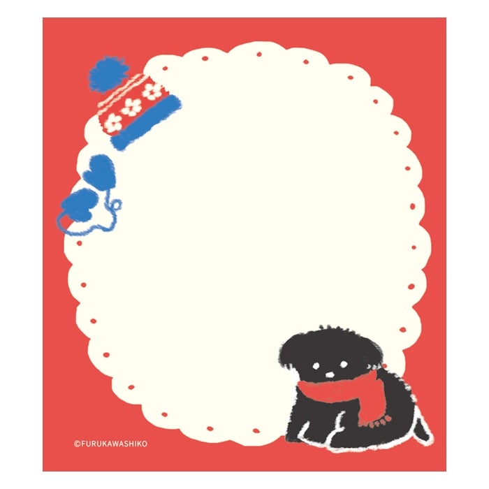 Furukawashiko Memo Pad - Snow and Dog