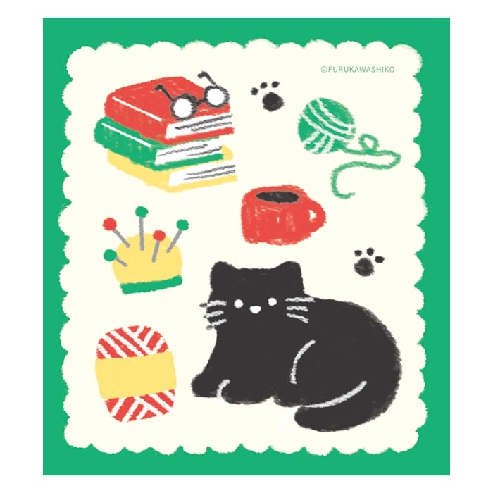 Furukawashiko Memo Pad - House and Cat