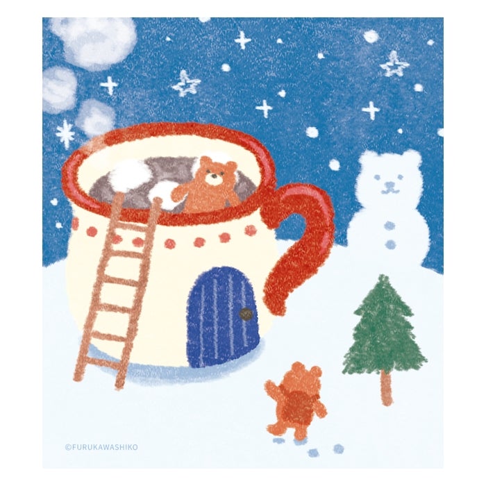 Furukawashiko Memo Pad - Snow and Bear