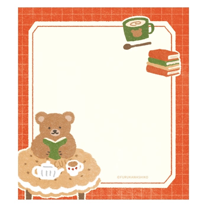 Furukawashiko Memo Pad - House and Bear