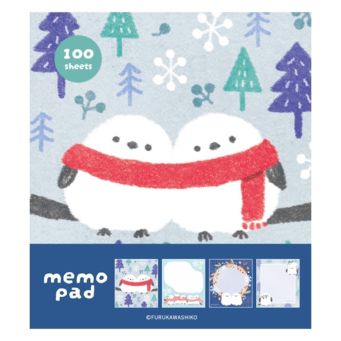 Furukawashiko Memo Pad - Snow and Bird