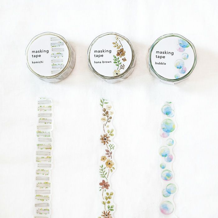 Mind Wave Die-Cut Decoration Masking Tape - Bubble