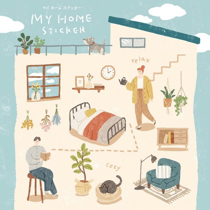 Mind Wave My Home Stickers - Watering Time