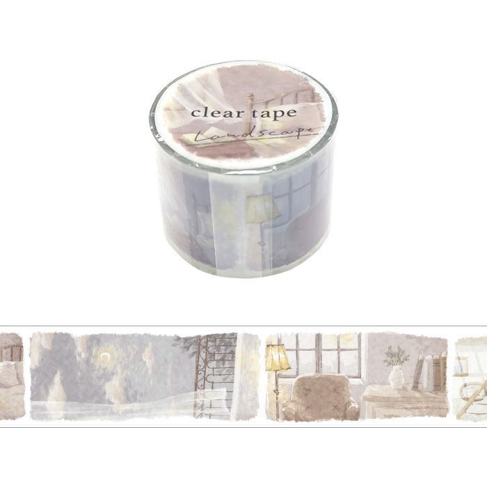 Mind Wave Clear Washi Tape - Landscape Series - Late at Night