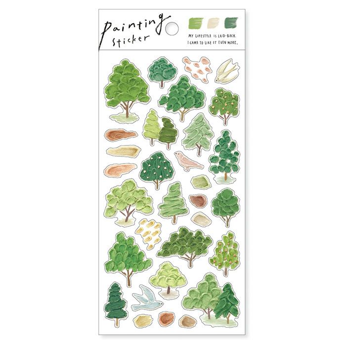 Mind Wave Painting Stickers - Forest