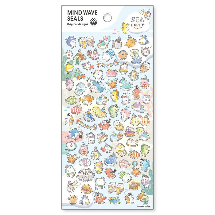 Mind Wave Stickers - Sea Party
