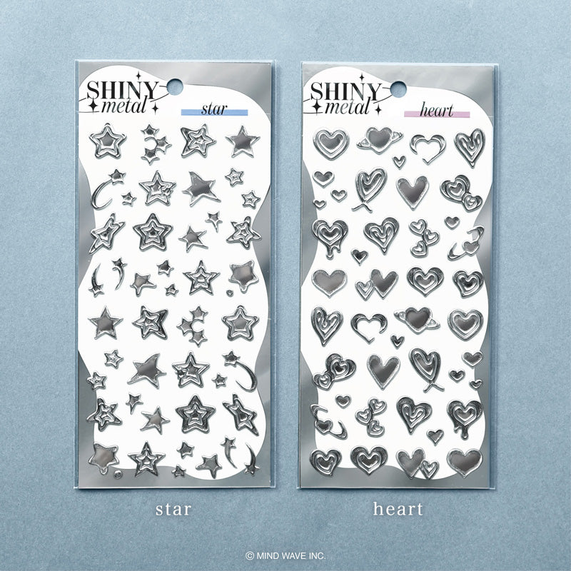 Mind Wave Shiny Metal Stickers - Heart
