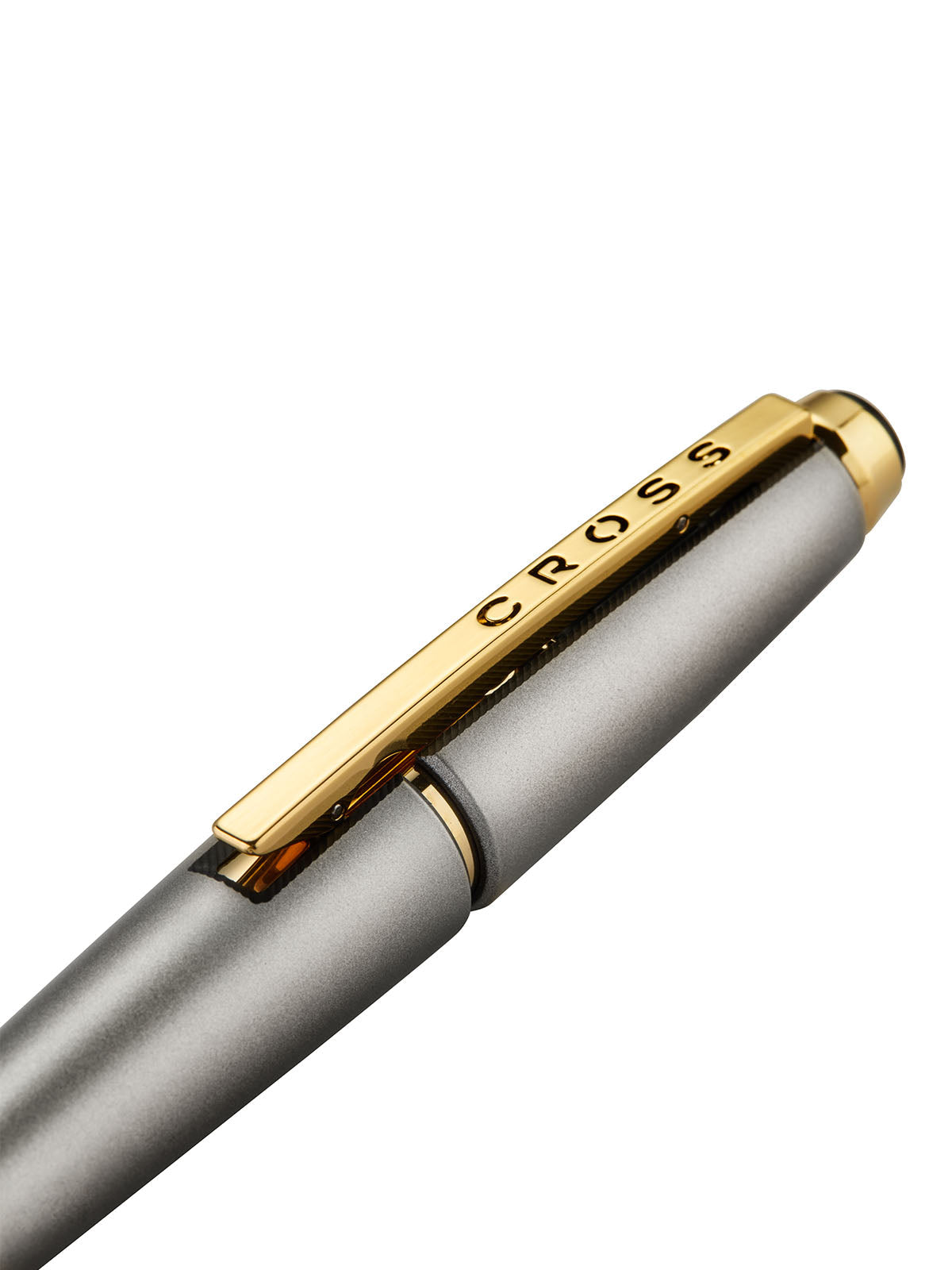Edge Sonic Titanium Lacquer with Gold PVD Rollerball Pen Closed