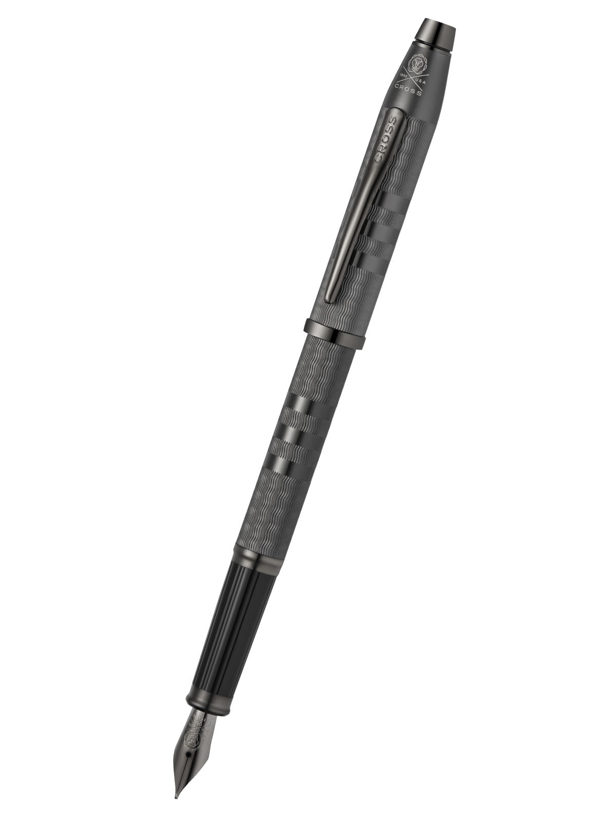 Century II Midnight Black Fountain Pen - top view