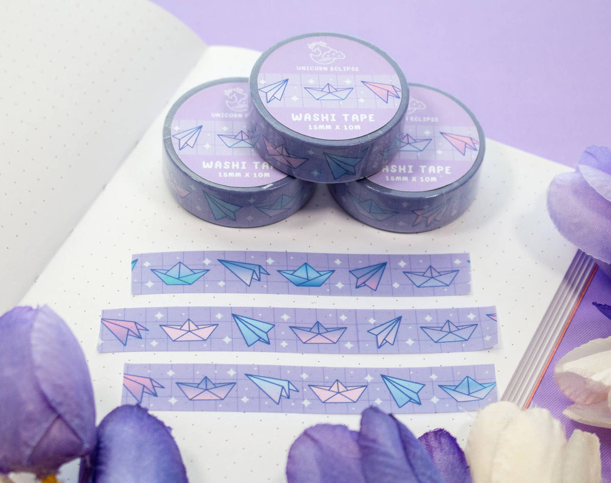 Unicorn Eclipse Paper Planes and Boats Washi Tape