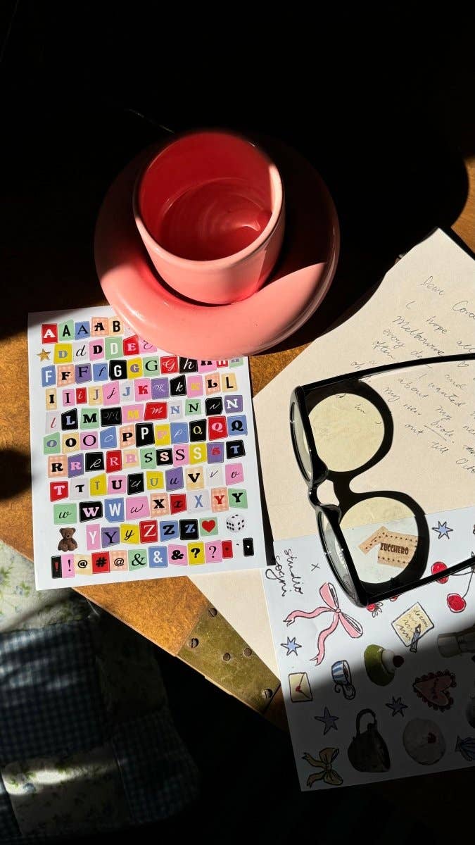 TINYSTORE Letter Stickers! (2 Sheets)