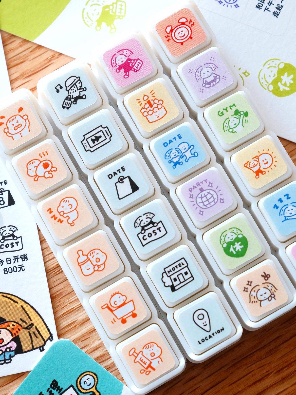 RiN! Studio Mini 6-in-1 Stamp - Routine