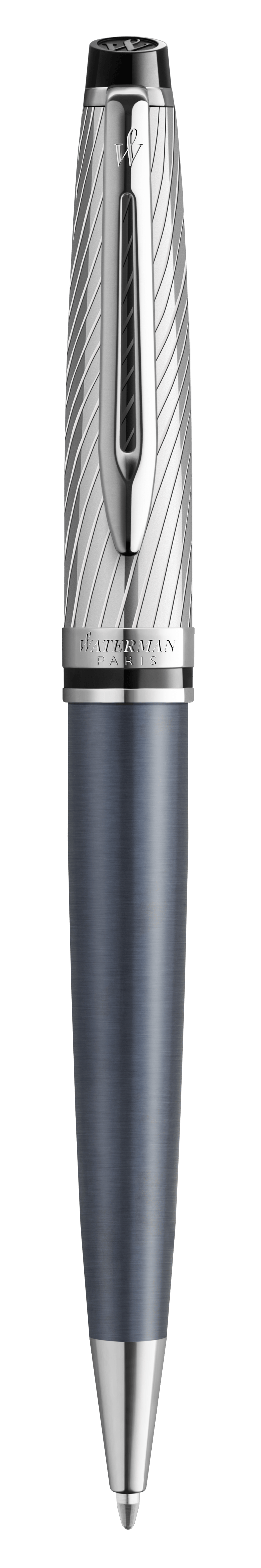 Waterman Expert Deluxe Ballpoint Pen - Metallic Stone Grey Lacquer