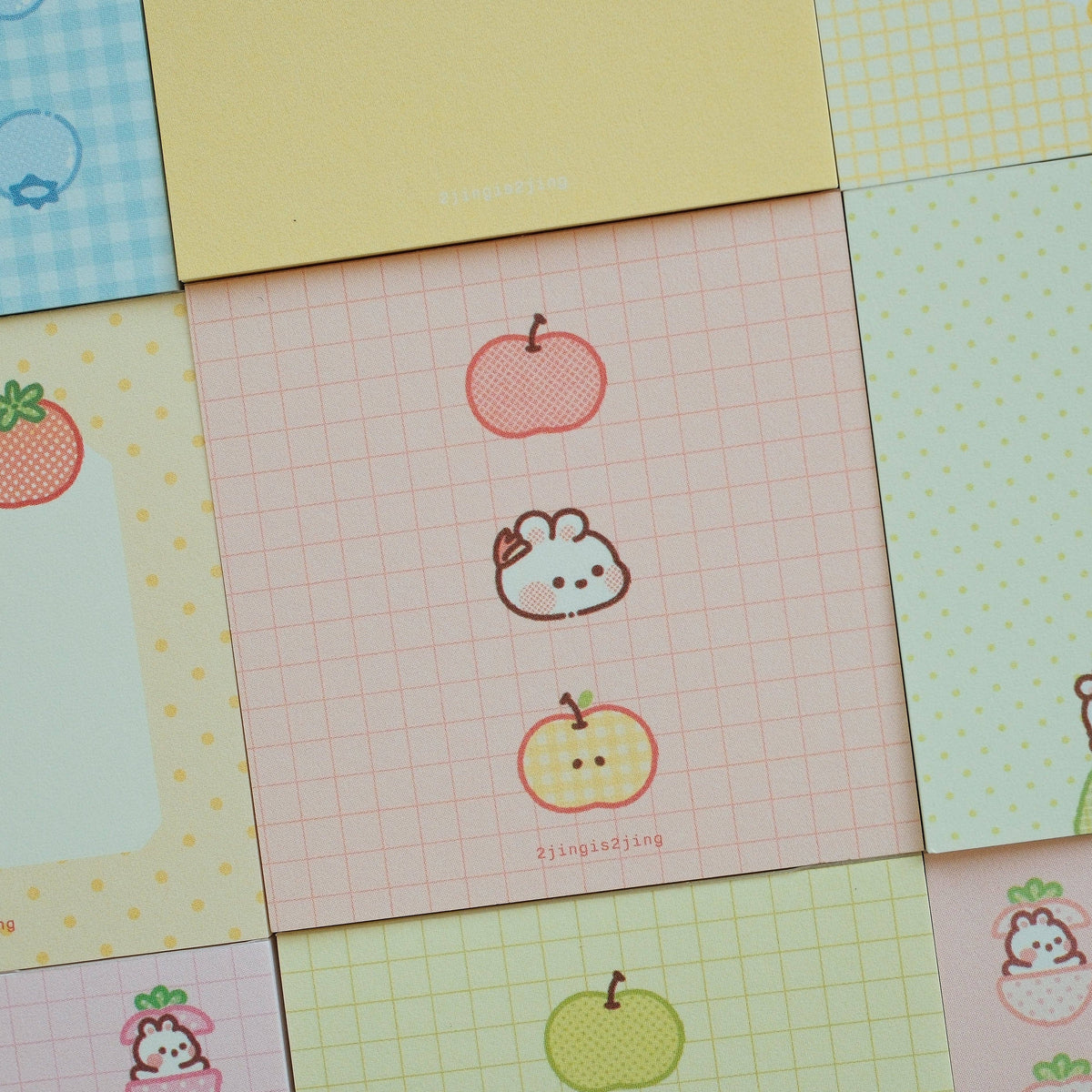 2jingis2jing Fruity Bunnie Mini Memo