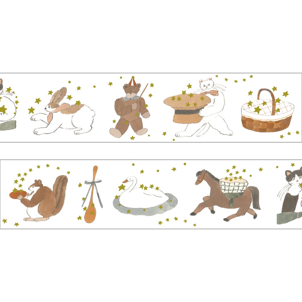 Papier Platz Tobimatsu Shoichiro Gold Leaf Washi Tape - Stardust Collection