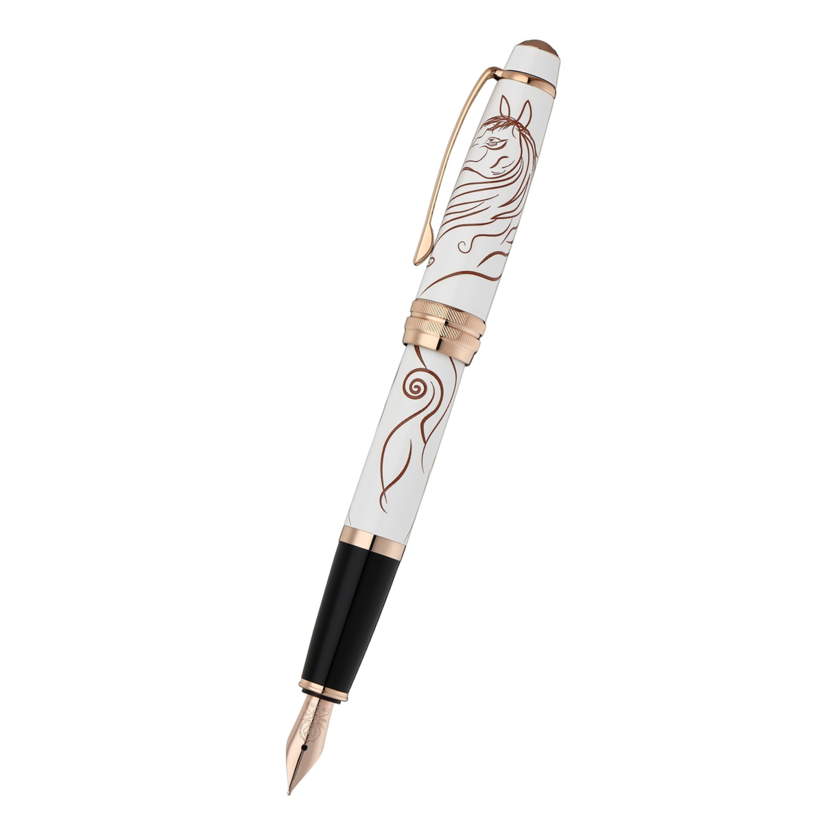 Cross Bailey Fountain Pen - Zodiac Year of the Horse White Lacquer