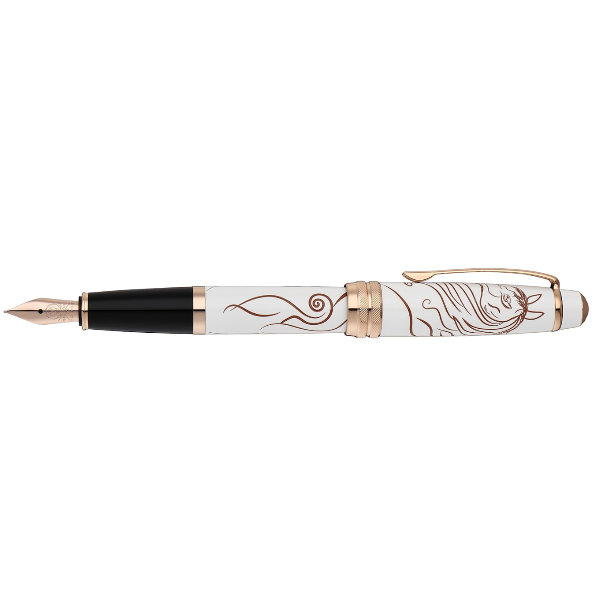 Cross Bailey Fountain Pen - Zodiac Year of the Horse White Lacquer