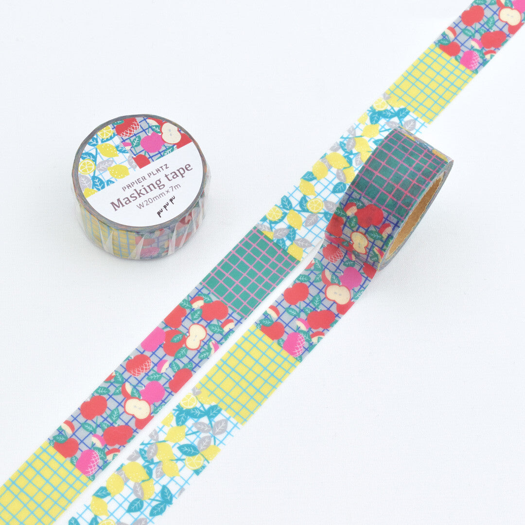 Papier Platz PUPUPU Washi Tape - Lemon and Apple