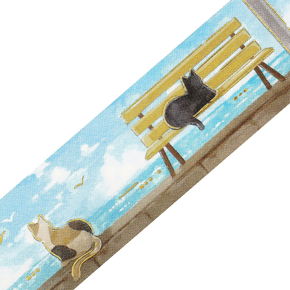 BGM Washi Tape - Summer Limited -Seaside and Cat (Limited Edition)