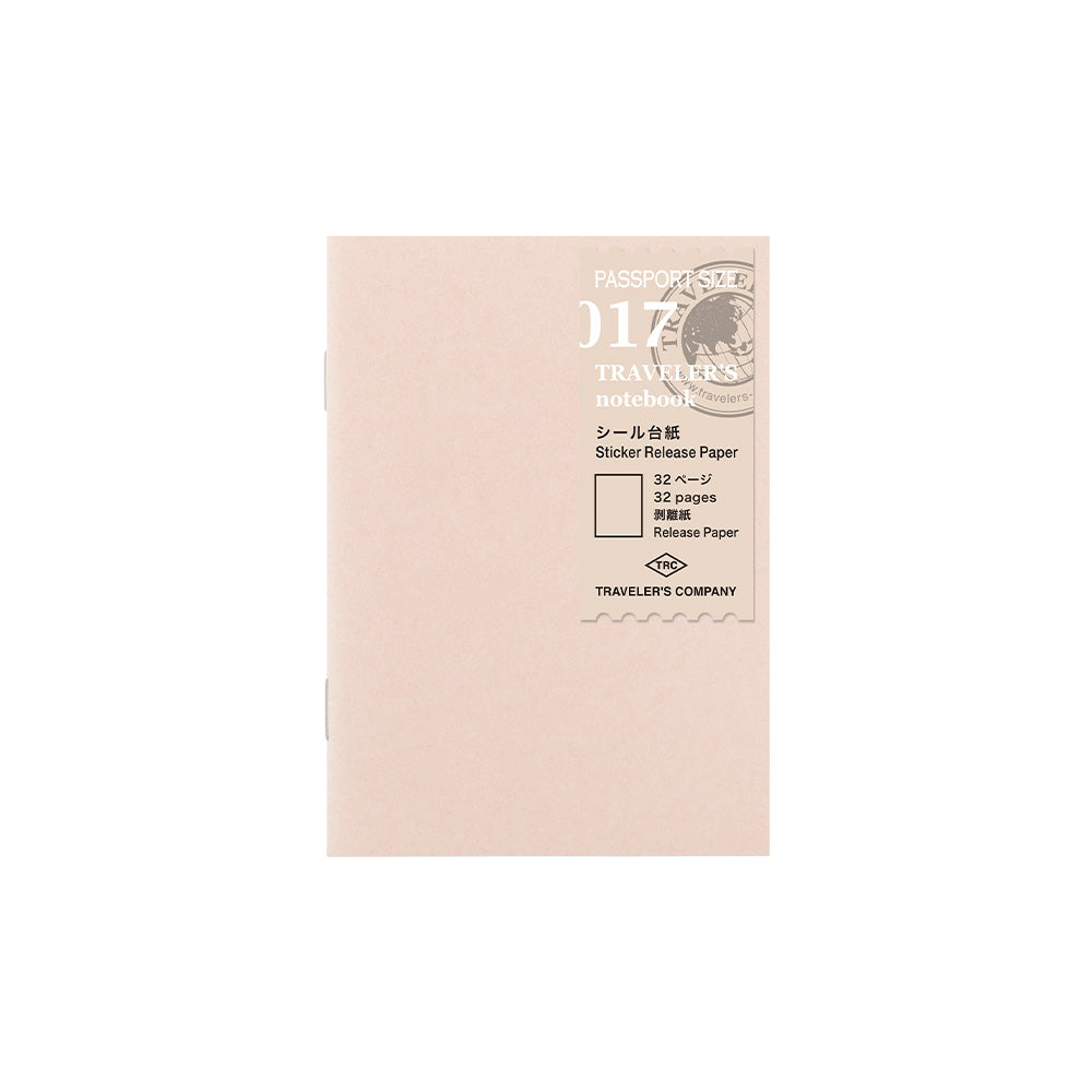 Traveler's Sticker Release Notebook Refill - Passport Size