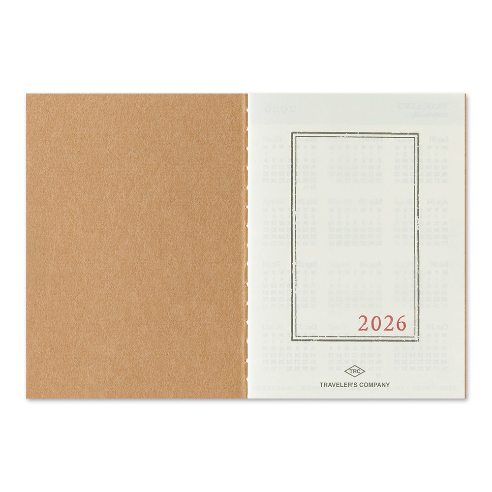 Traveler's Monthly Diary - Passport Size