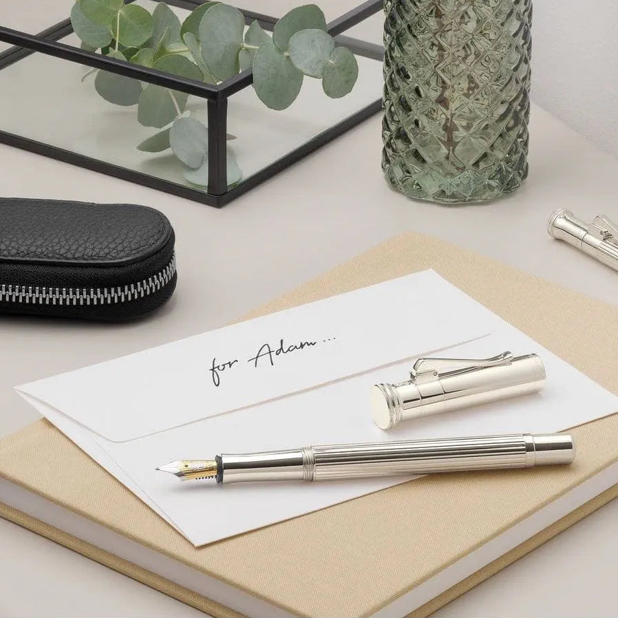 Graf Von-Faber Castell Classic Sterling Silver Fountain Pen