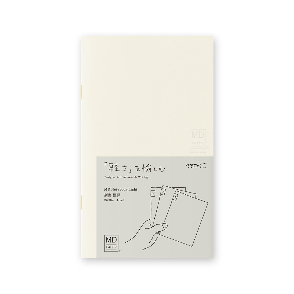 Midori MD Notebook Light - B6 Slim - Lined (3 PCS)