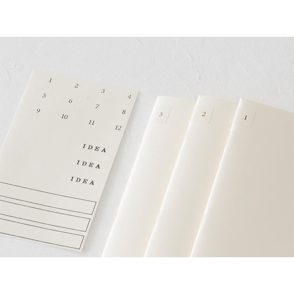 Midori MD Notebook Light - B6 Slim - Grid (3 PCS)