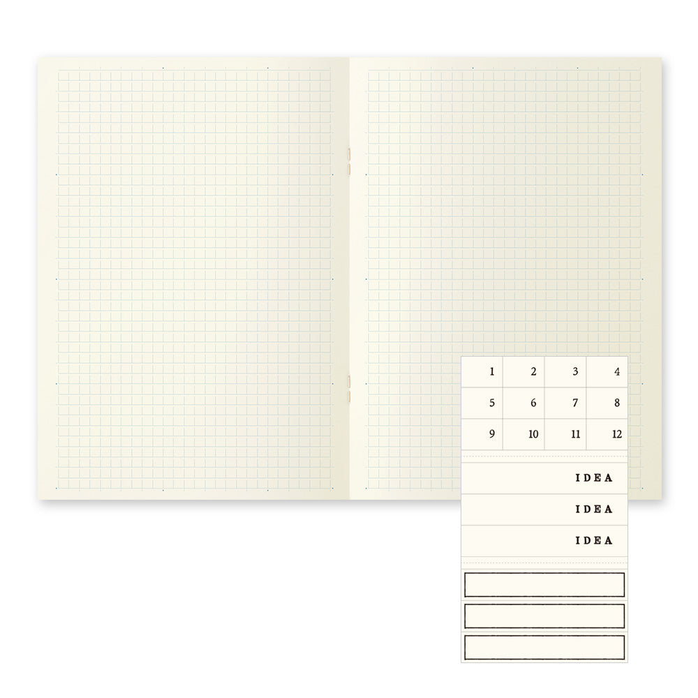 Midori MD Notebook Light - A5 - Grid (3 PCS)