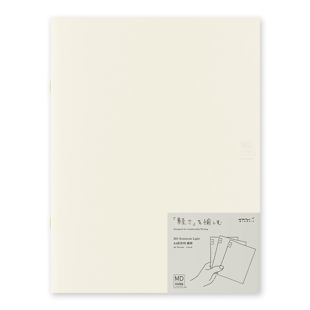 Midori MD Notebook Light - A4 - Lined (3 PCS)
