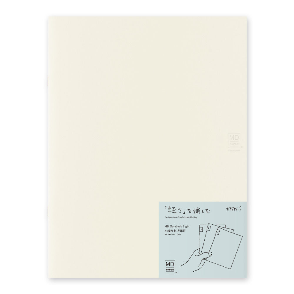 Midori MD Notebook Light - A4 - Grid (3 PCS)