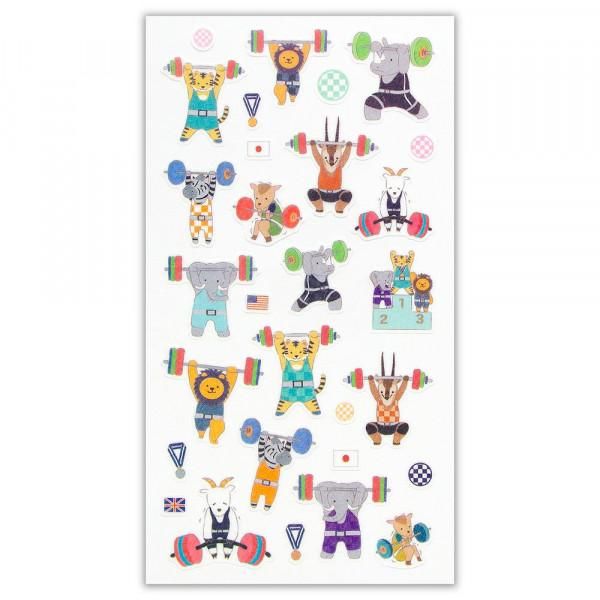 NB Large Sports Sticker Sheet - Weightlifting