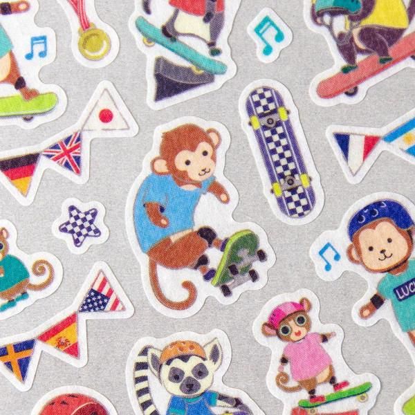 NB Large Sports Sticker Sheet - Skateboarding