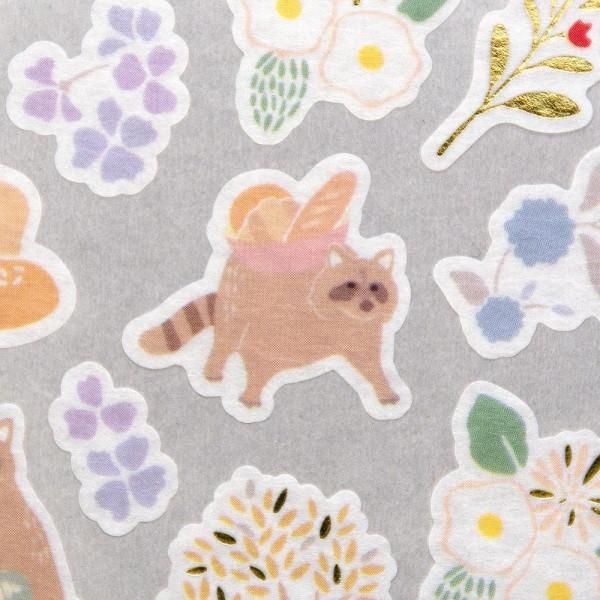 NB Large Mountain Life Stickers - Raccoons