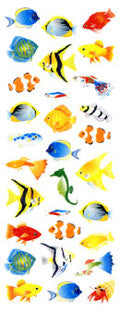 Okuyama & Co Transfer Stickers - Sparkly Tropical Fish