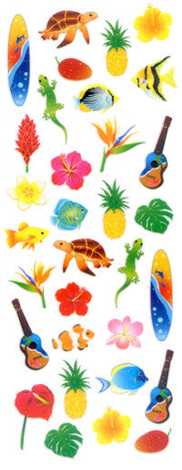 Okuyama & Co Transfer Stickers - Sparkly Hawaii