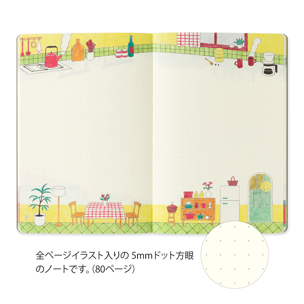 Midori Yuru Log Notebook B6 - Daily Life