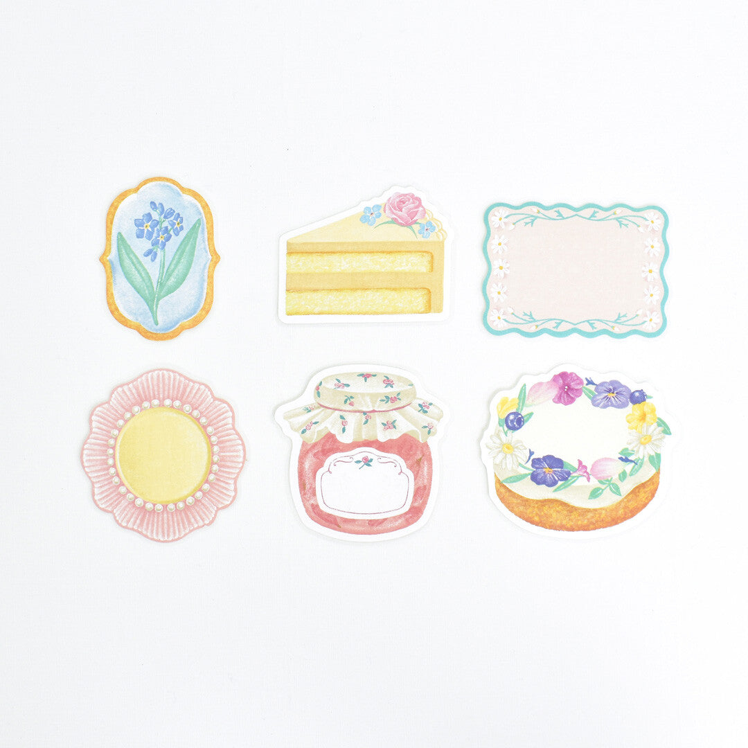 Papier Platz A La Carte Flake Sticky Notes - Fleur et Sweets Le Jardin