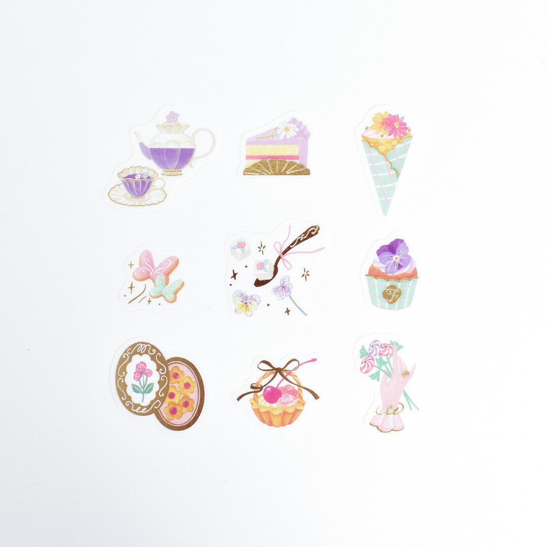 Papier Platz A La Carte Flake Stickers - Fleur et Sweets Le Jardin