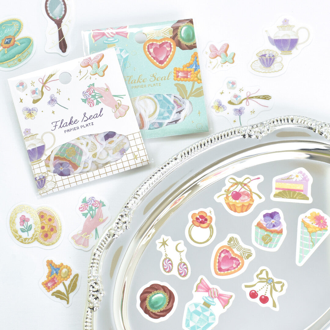 Papier Platz A La Carte Flake Stickers - Fleur et Sweets Le Jardin